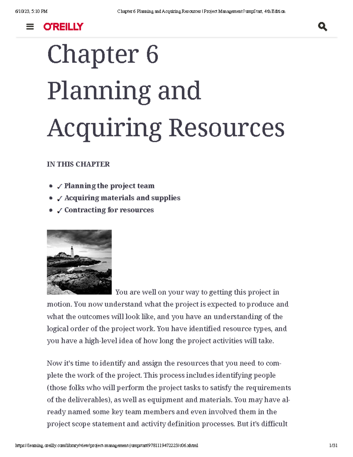 Chapter 6 Planning and Acquiring Resources Project Management Jump ...