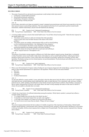 Mental health exam 3 - exam 3 study guide - Chapter 14 Depressive ...