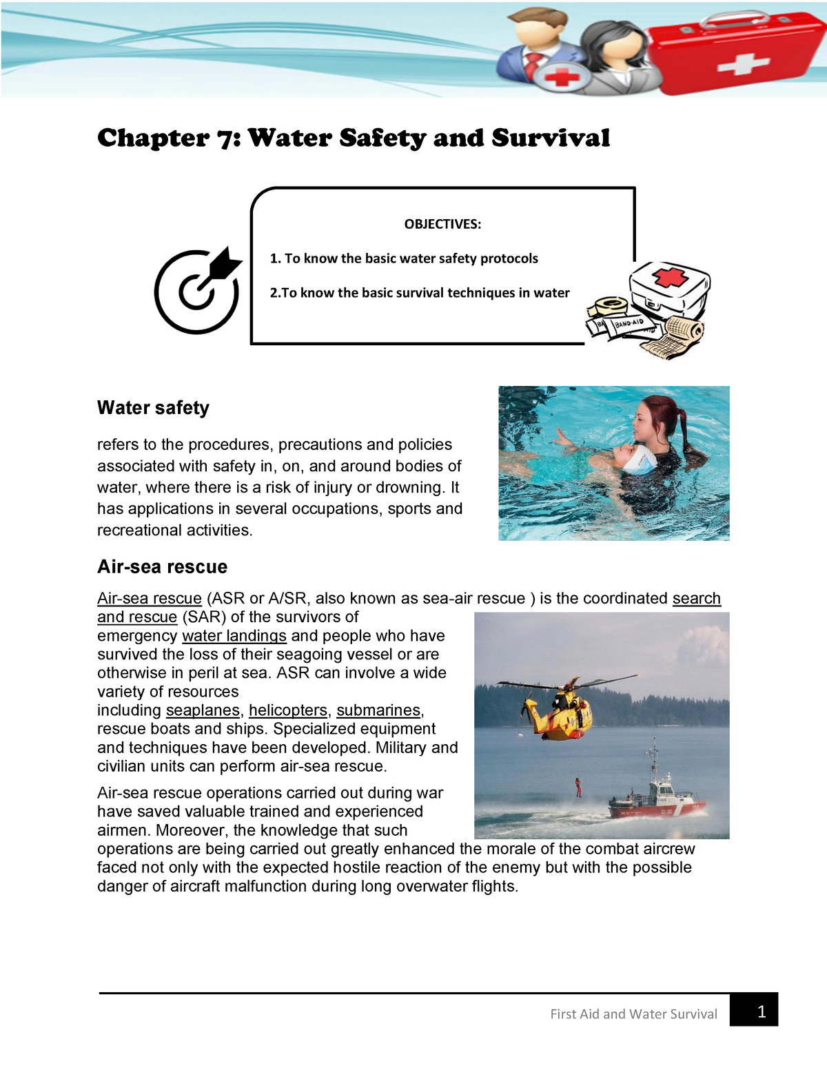 water safety and survival essay