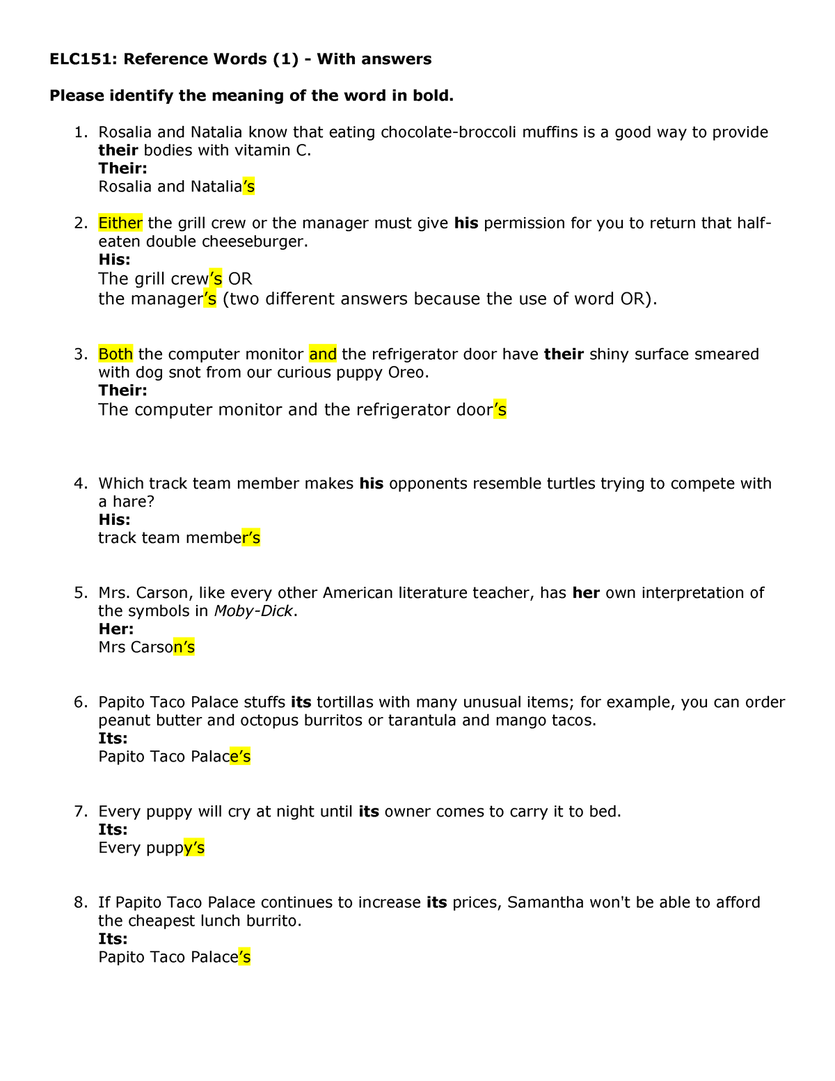 reference-words-practice-for-reading-2-elc151-reference-words-1