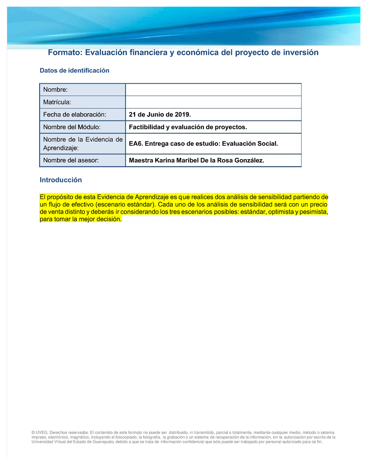 Evaluacion De Proyectos Administracion Financiera Ug Studocu