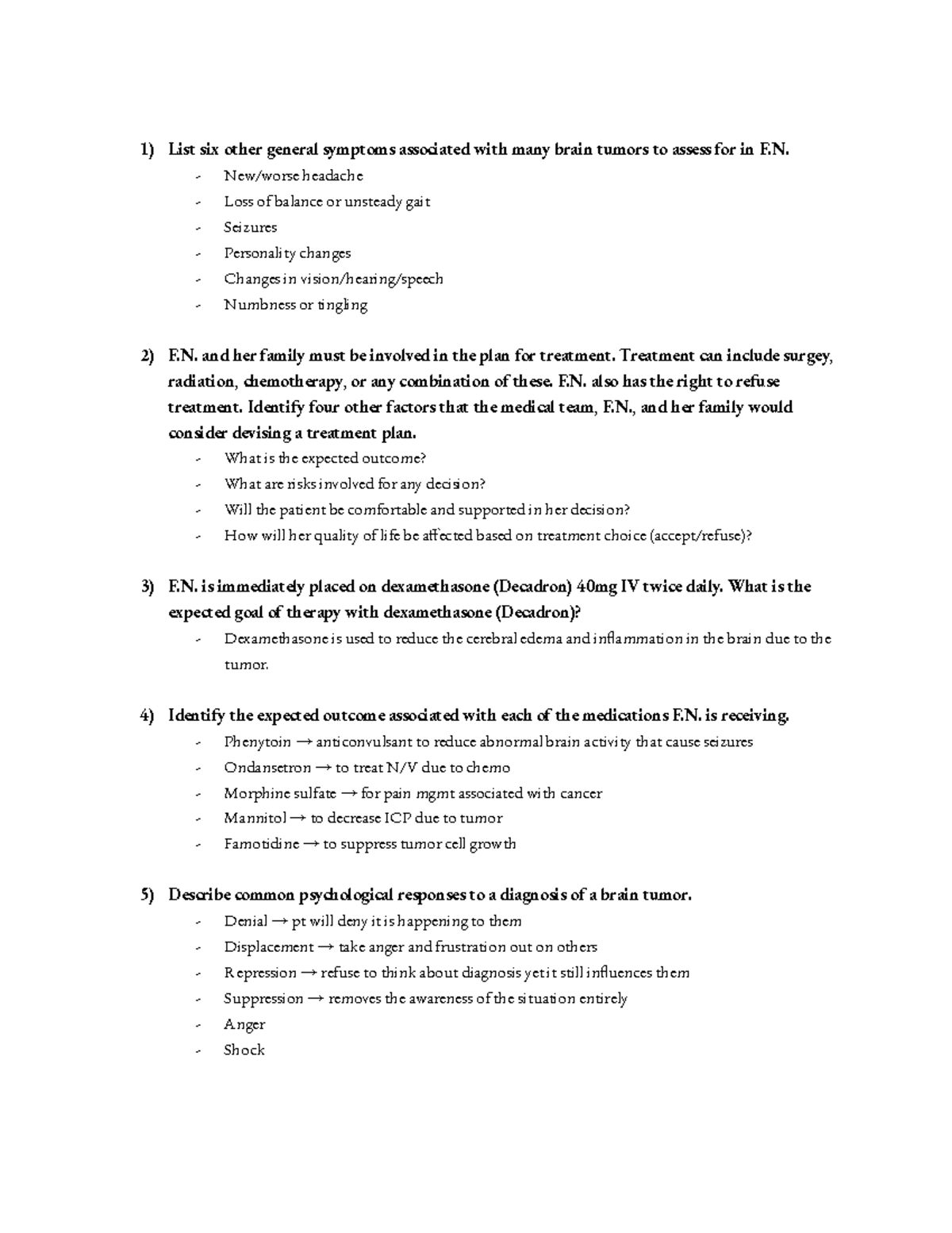 case study 69 brain tumor