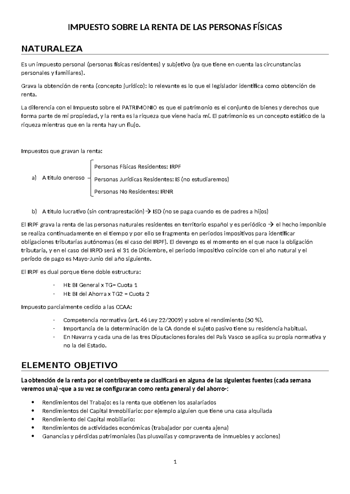 Impuesto Sobre LA Renta DE LAS Personas Físicas - IMPUESTO SOBRE LA ...