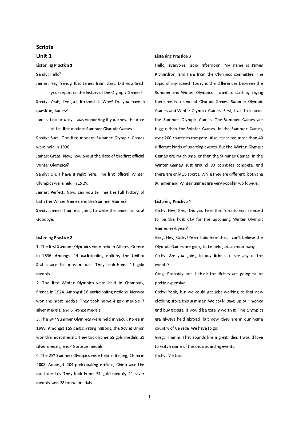 MSBS2 Script Eng - âsdasdasfafdssafasfg - Scripts Unit 1 Listening ...