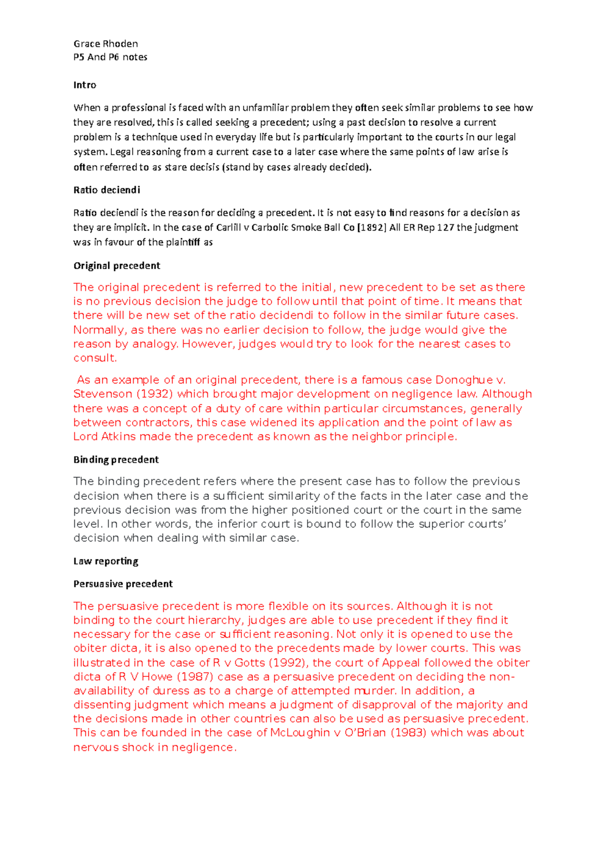 Unit 23 notes for presentation - Grace Rhoden P5 And P6 notes Intro ...