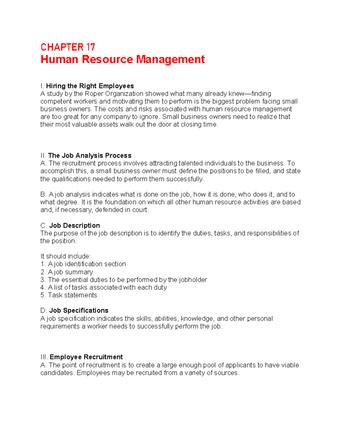 Human Resource Management: Hiring and Recruitment Process - Studocu