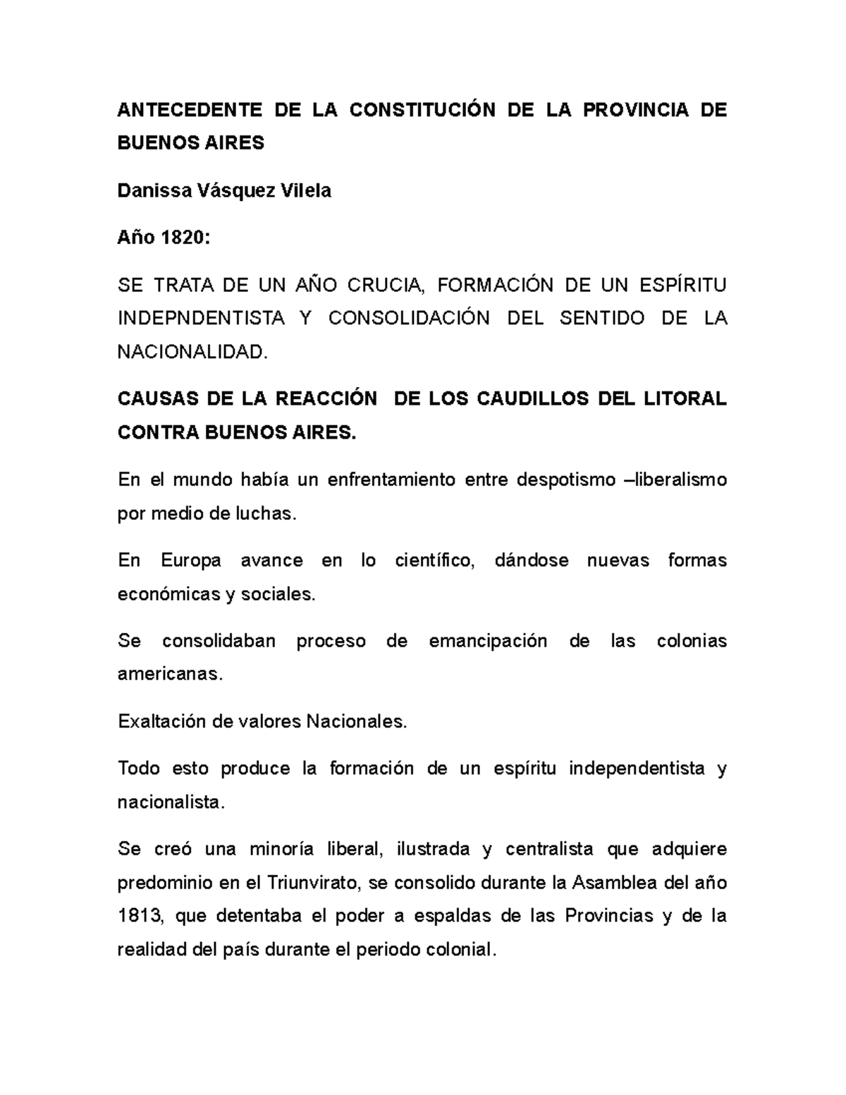 Antecedentes la Constitución de la Provincia de Buenos Aires ...