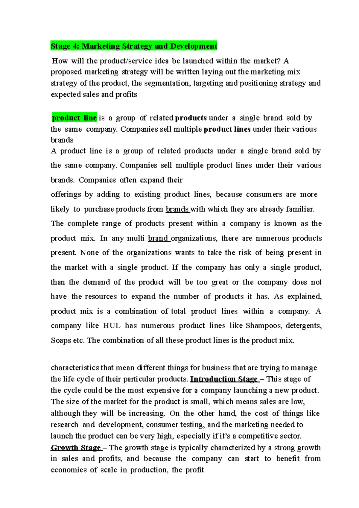 Marketing Management - lecture notes mkt 4210 - Stage 4: Marketing ...