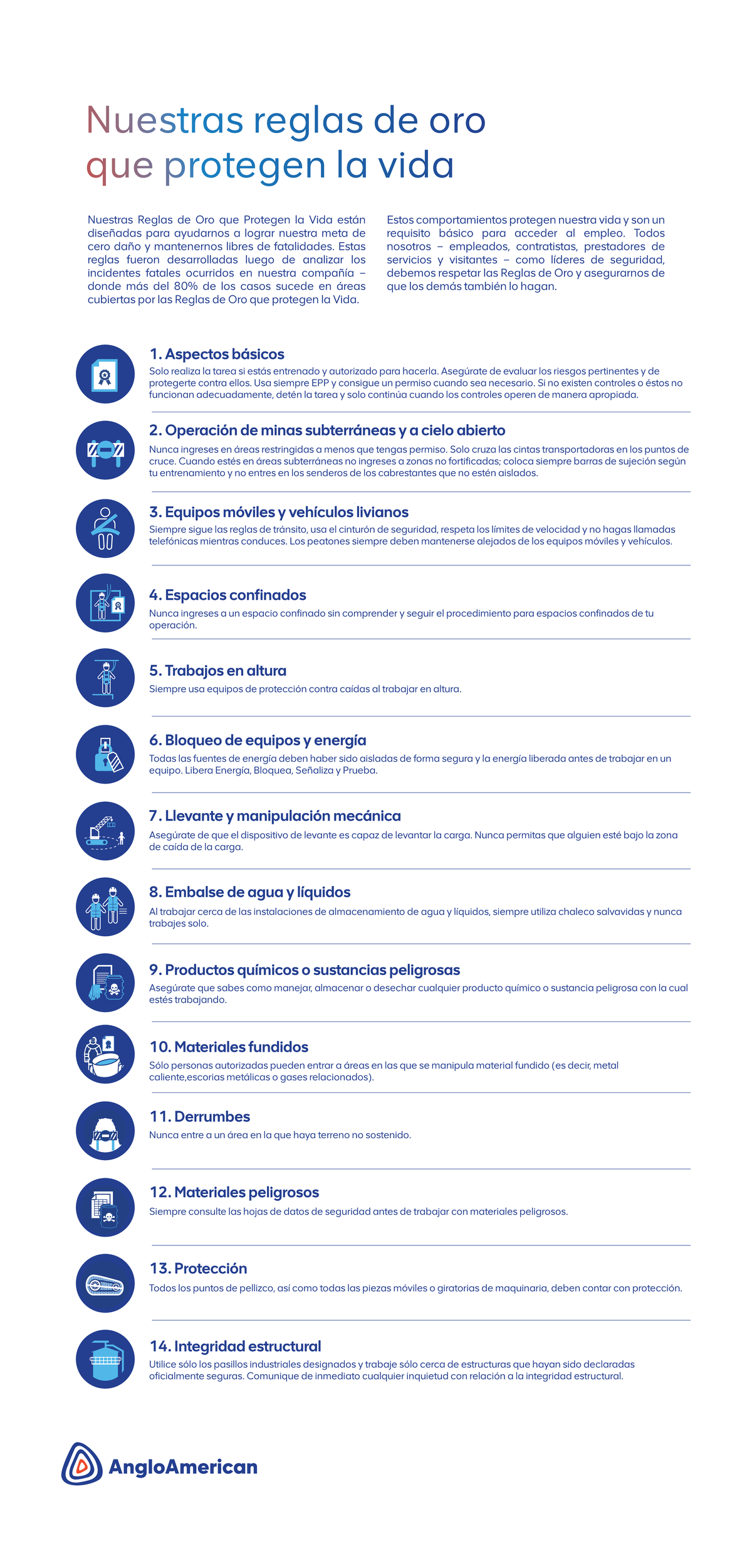 Reglas DE ORO DE 2024 - Nuestras reglas de oro que protegen la vida ...