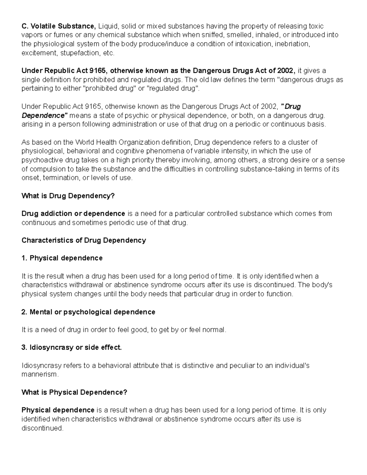 CDI7 Lesson Semis part 1 - C. Volatile Substance, Liquid, solid or ...