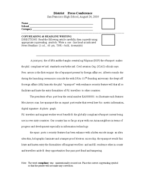 Copyreading 10 - An activity sheet for copy reading. - District 3 ...