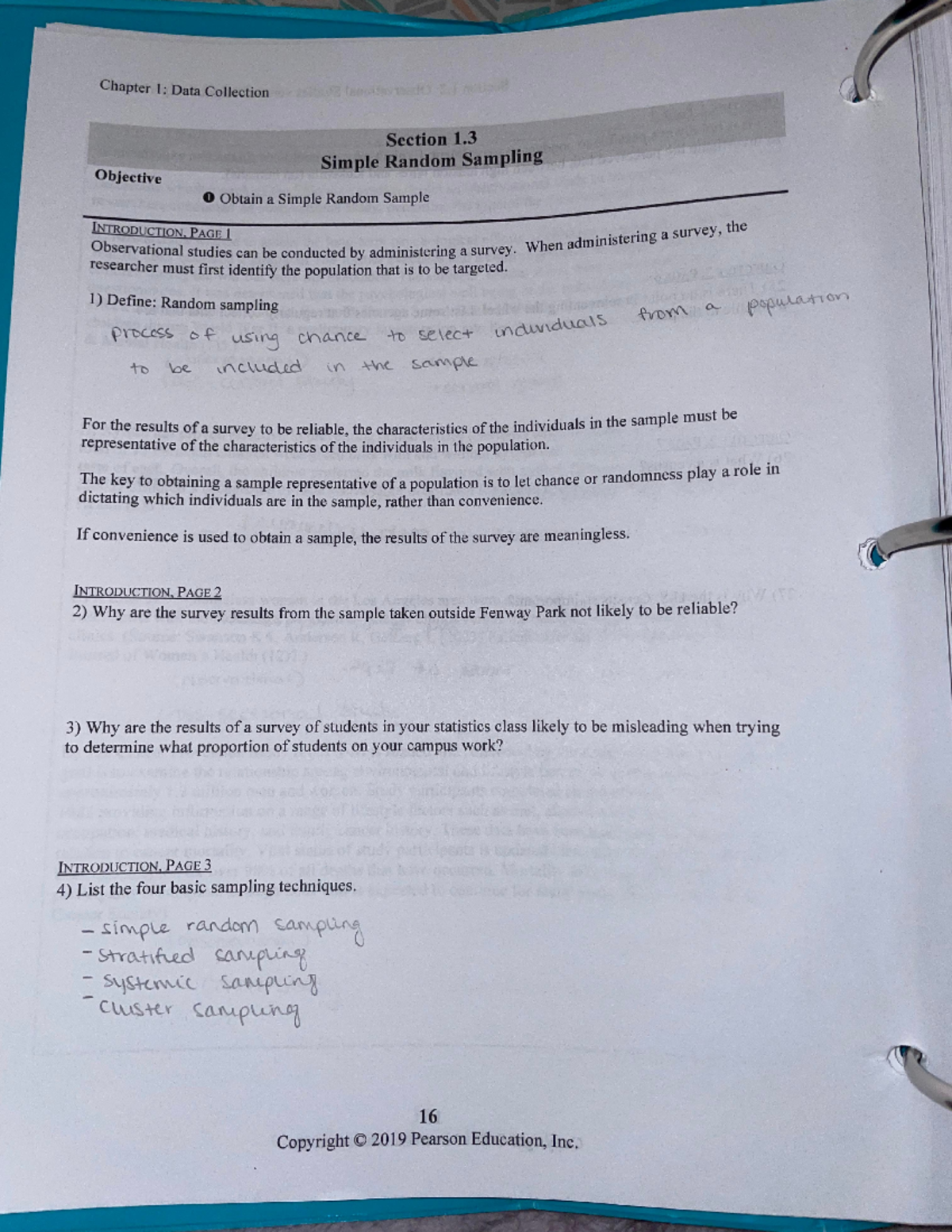 Chapter 1 section 3 page 1 - ST 210 - Studocu