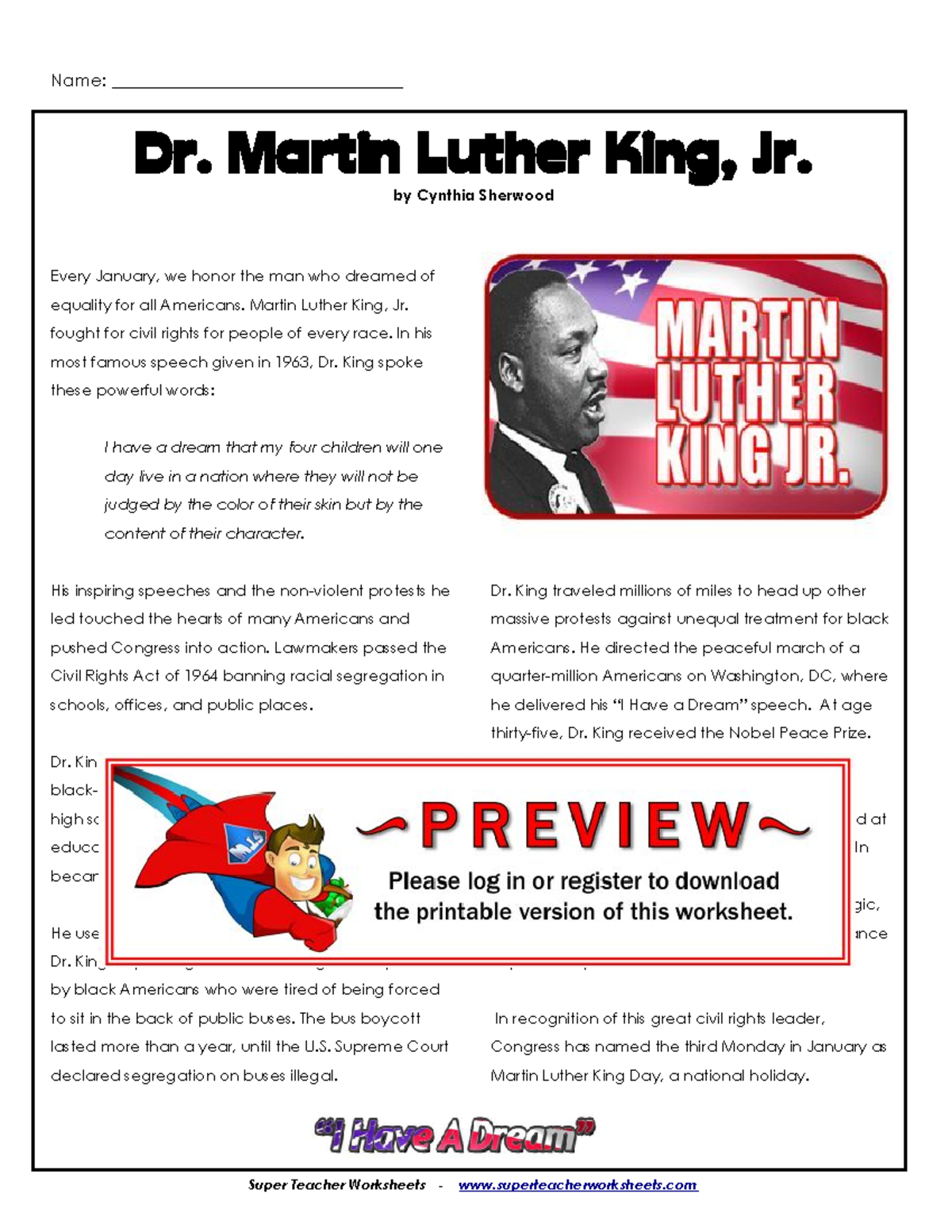 5th-martin-luther-king-biography-name