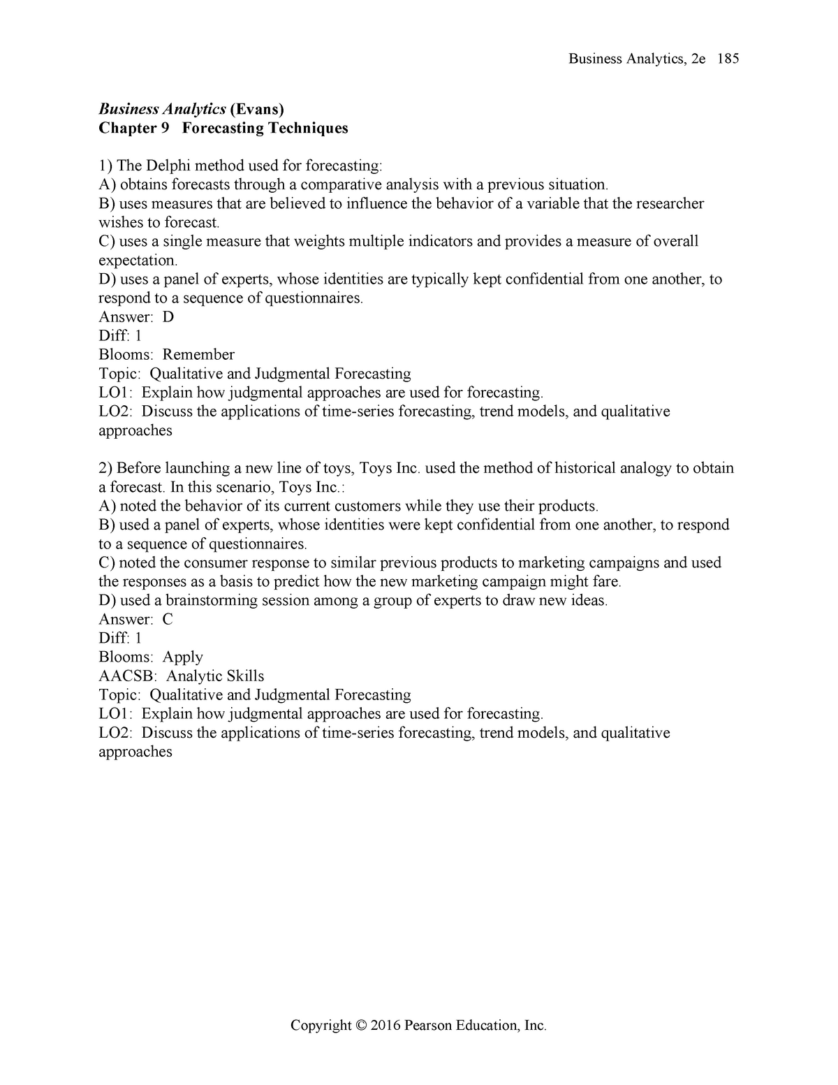 Test Bank Chapter 9 - Operation Management - KFUPM - Studocu