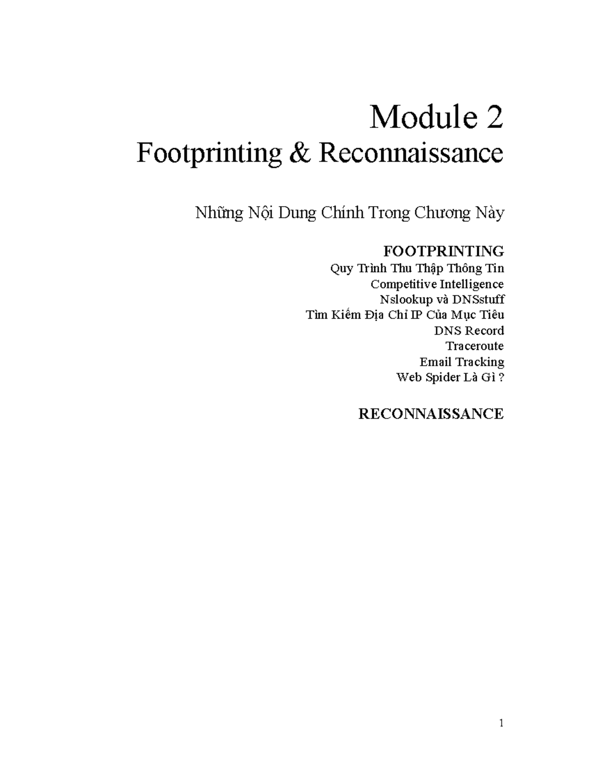 Finish 02 - Foot Printing Reconnaissance - Module 2 Footprinting ...