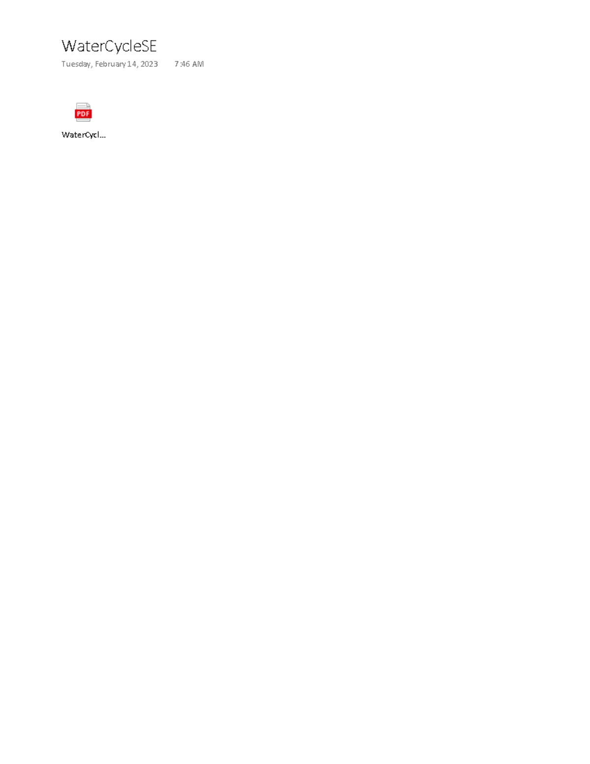 Water cycle gizmo WaterCycl... WaterCycleSE Tuesday, February 14