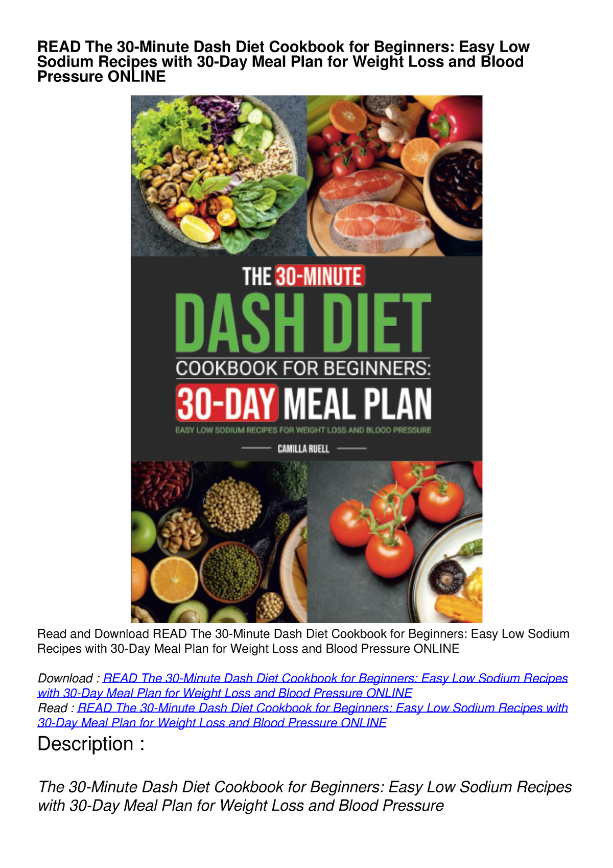 Low Sodium Menu Meal Plans