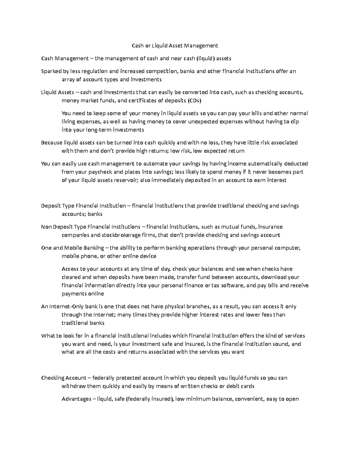 chapter-5-notes-cash-or-liquid-asset-management-cash-management-the