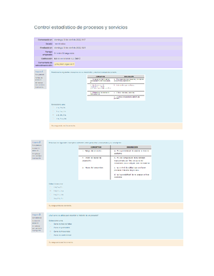 Control Estadístico Examen Semana 6 - Control Estadístico De Procesos Y ...