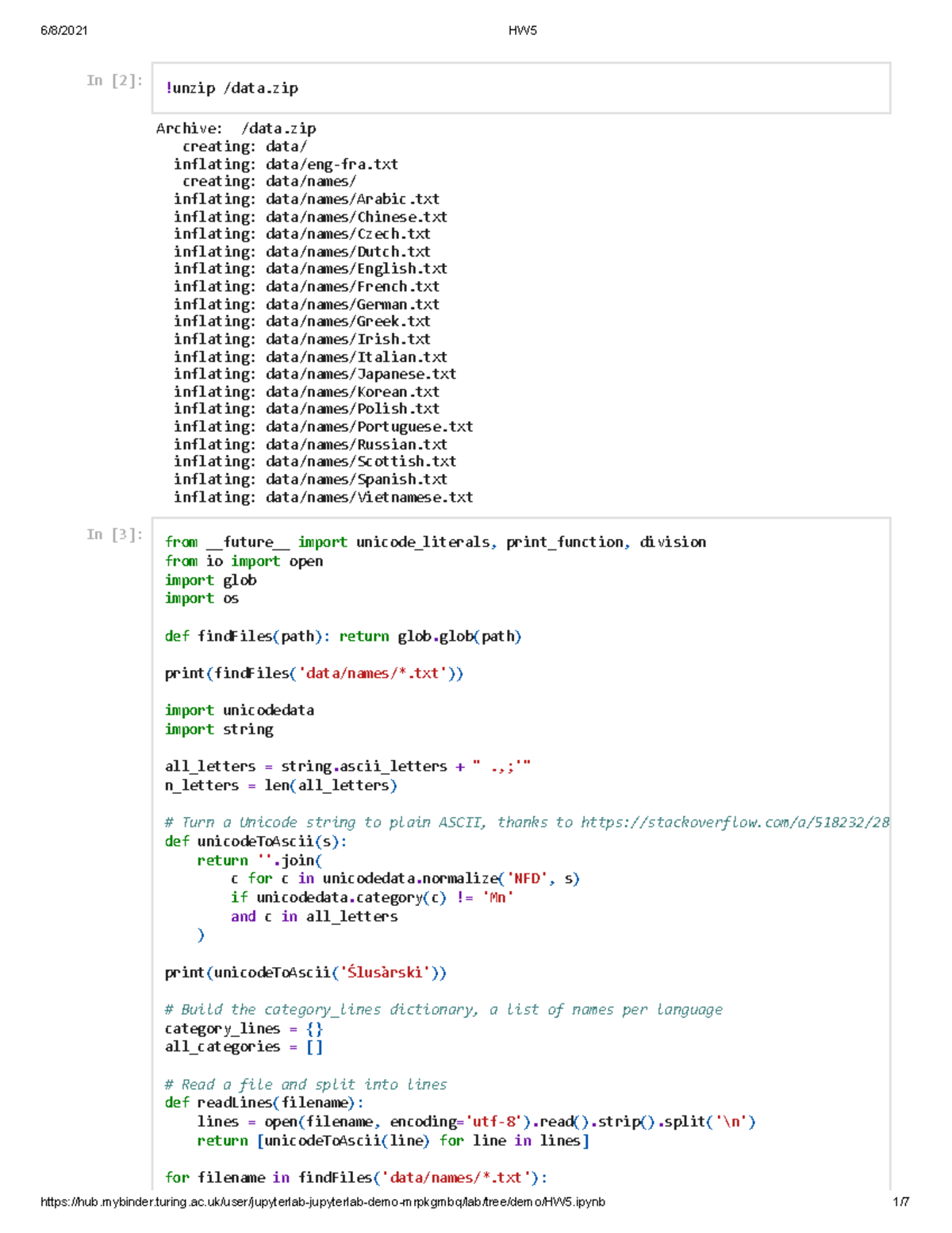 HW5 - Samet Oymak - Archive: /data creating: data/ inflating: data/eng ...