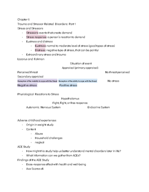 Abnormal Unit Two Notes - Abnormal Psychology – Unit Two Lecture ...