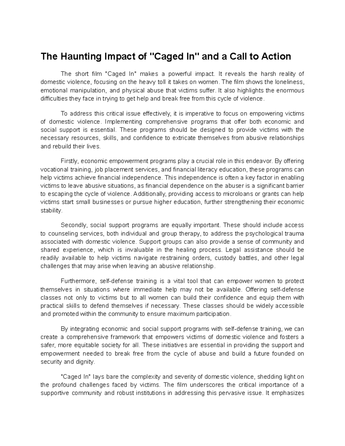 The Haunting Impact of 