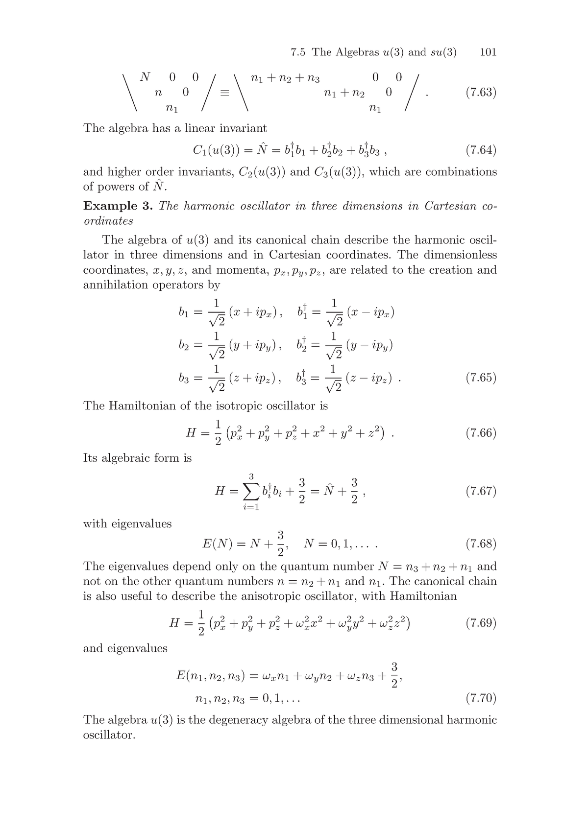 Algebras and Applications-4 - 7 The Algebras u(3) and su(3) 101 ∖ N 0 0 ...