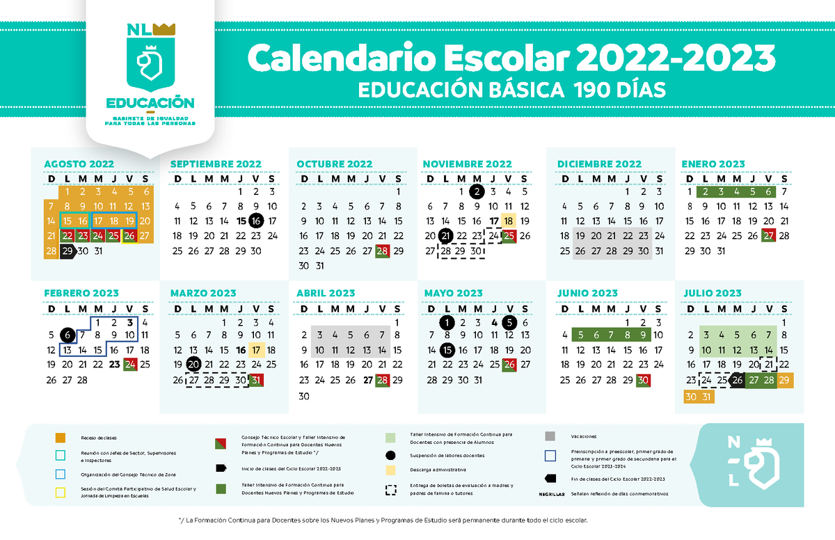 Calendario escolar 2022 2023 AGOSTO 2022 D L J V S S SM M 1 2 3 4 5