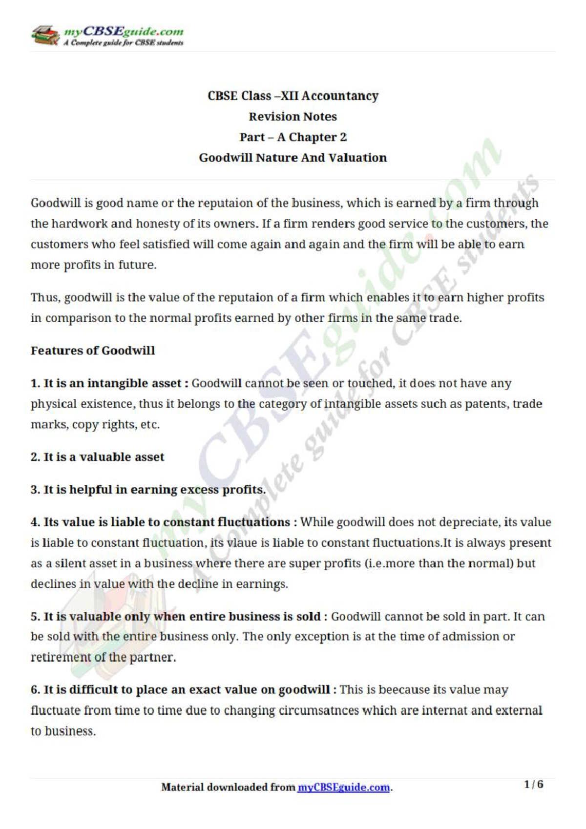 12 accountancy revision notes part a ch 2 - history - Studocu
