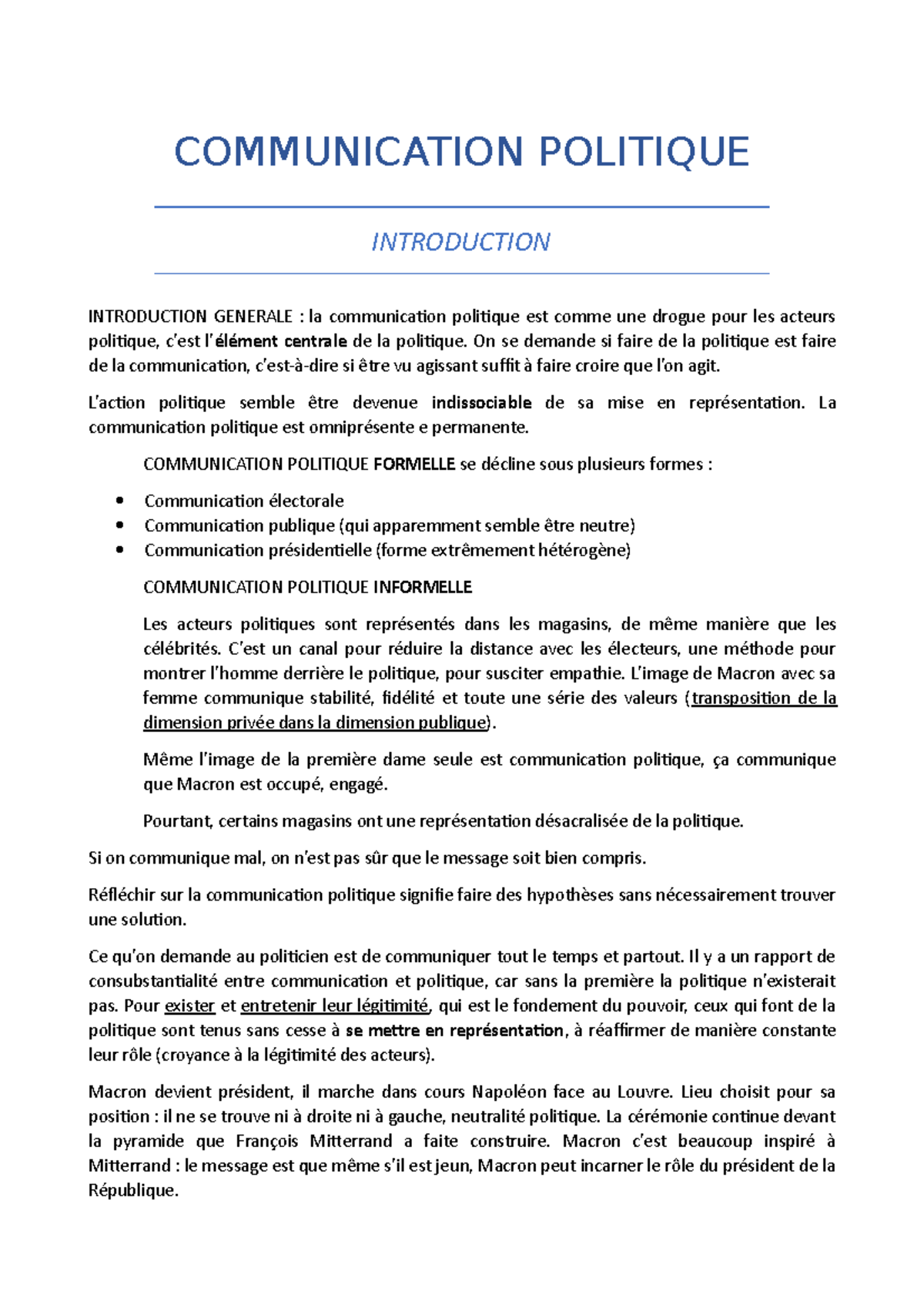 dissertation communication politique