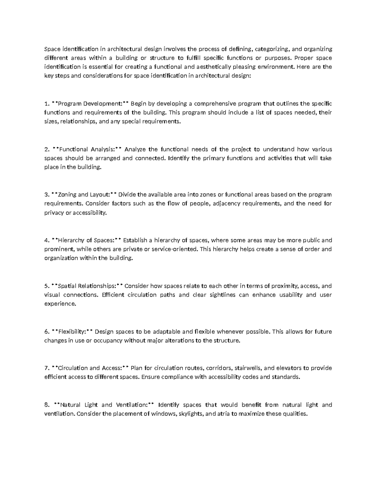 Essay 3 - about architecture - Space identification in architectural ...
