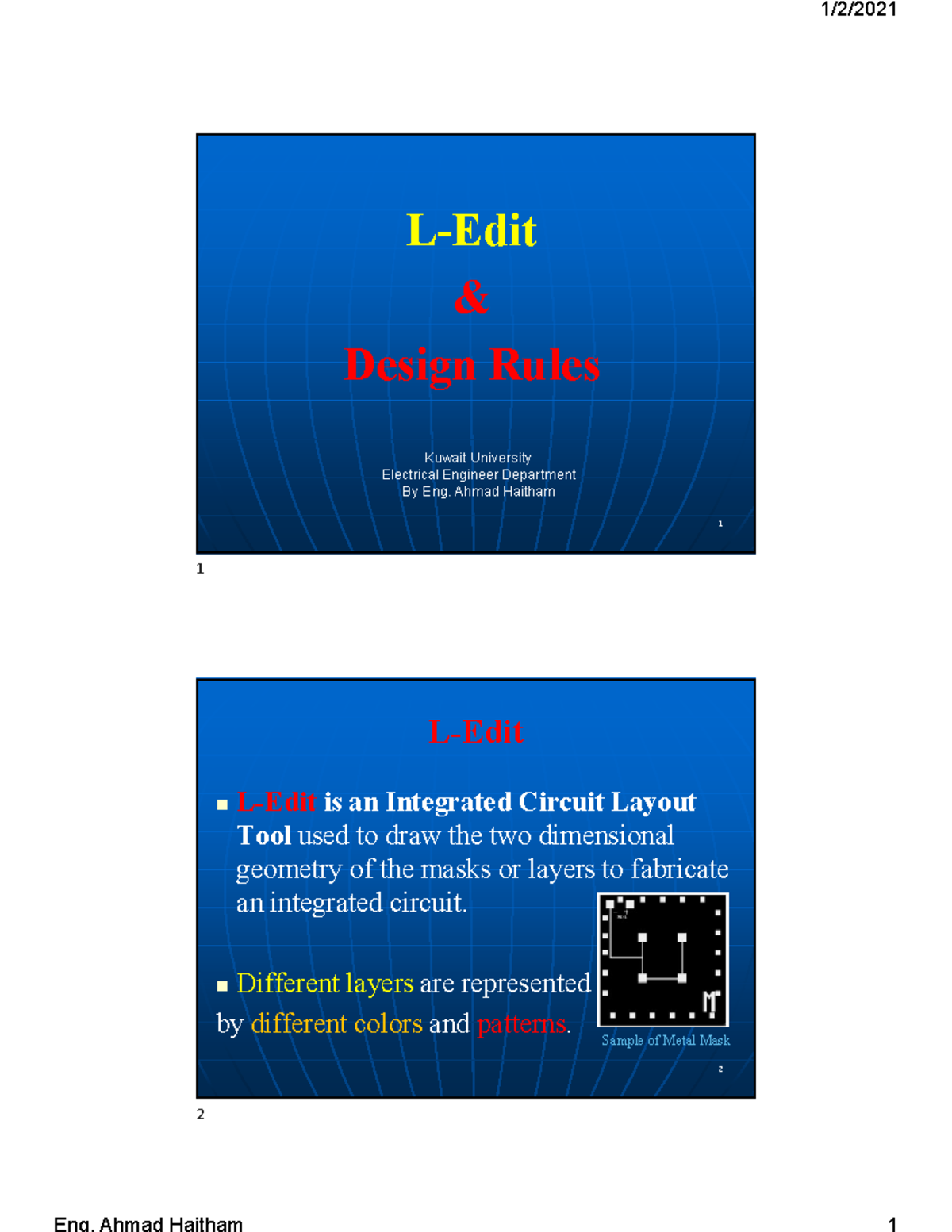 L Edit presentation V2 - engineering courseengineering course - L-Edit ...