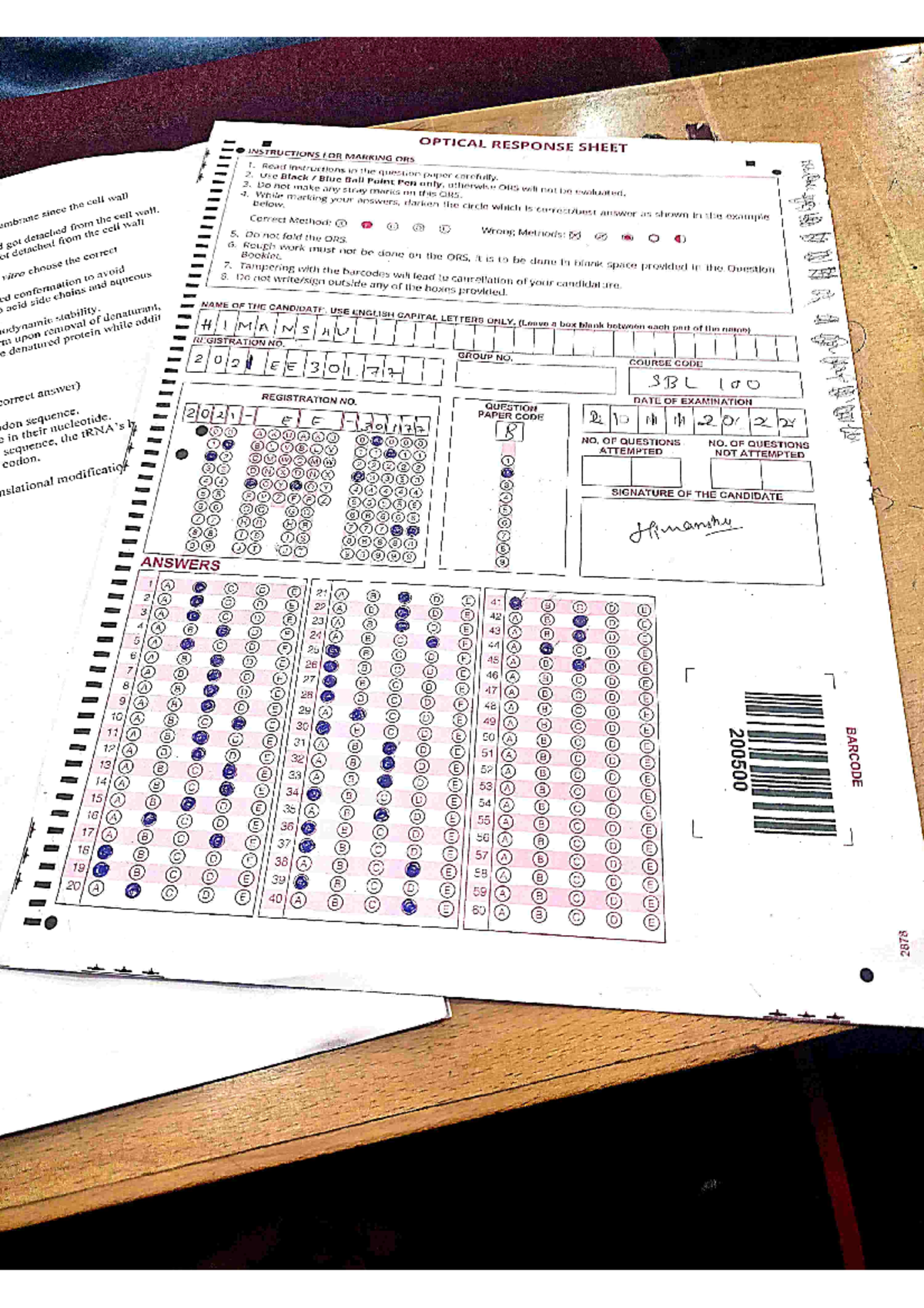 SBL Majors - Notes - Introductory Biology for Engineers - Studocu