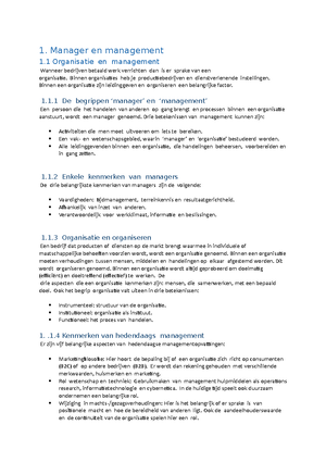 Samenvatting Bedrijfsmanangement - Samenvatting Bedrijfsmanagement ...