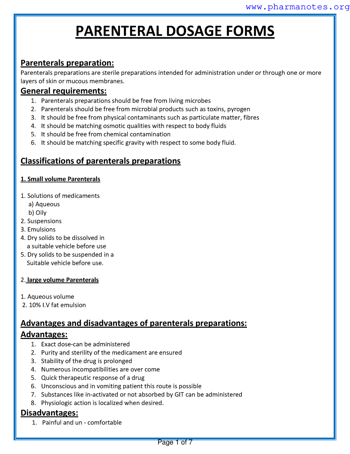 parenteral-dosage-forms-parenteral-dosage-forms-parenterals