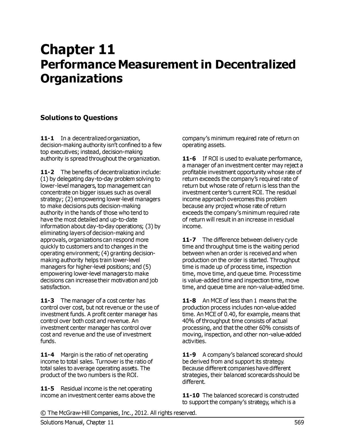 performance-measurement-in-decentralized-the-mcgraw-hill-companies