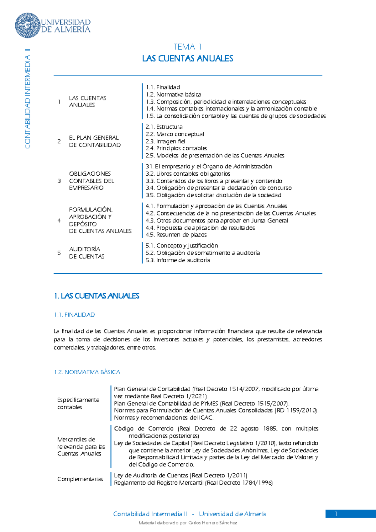TEMA 1 Cuentas Anuales - Teoría - Contabilidad Intermedia II ...