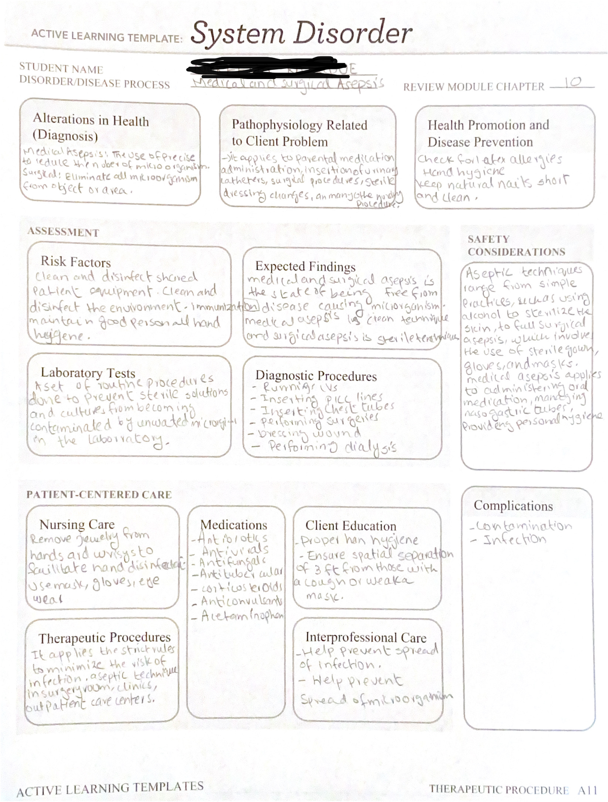 Proctored B Remediation - ACTIVE LEARNING TEMPLATE: System Disorder ...