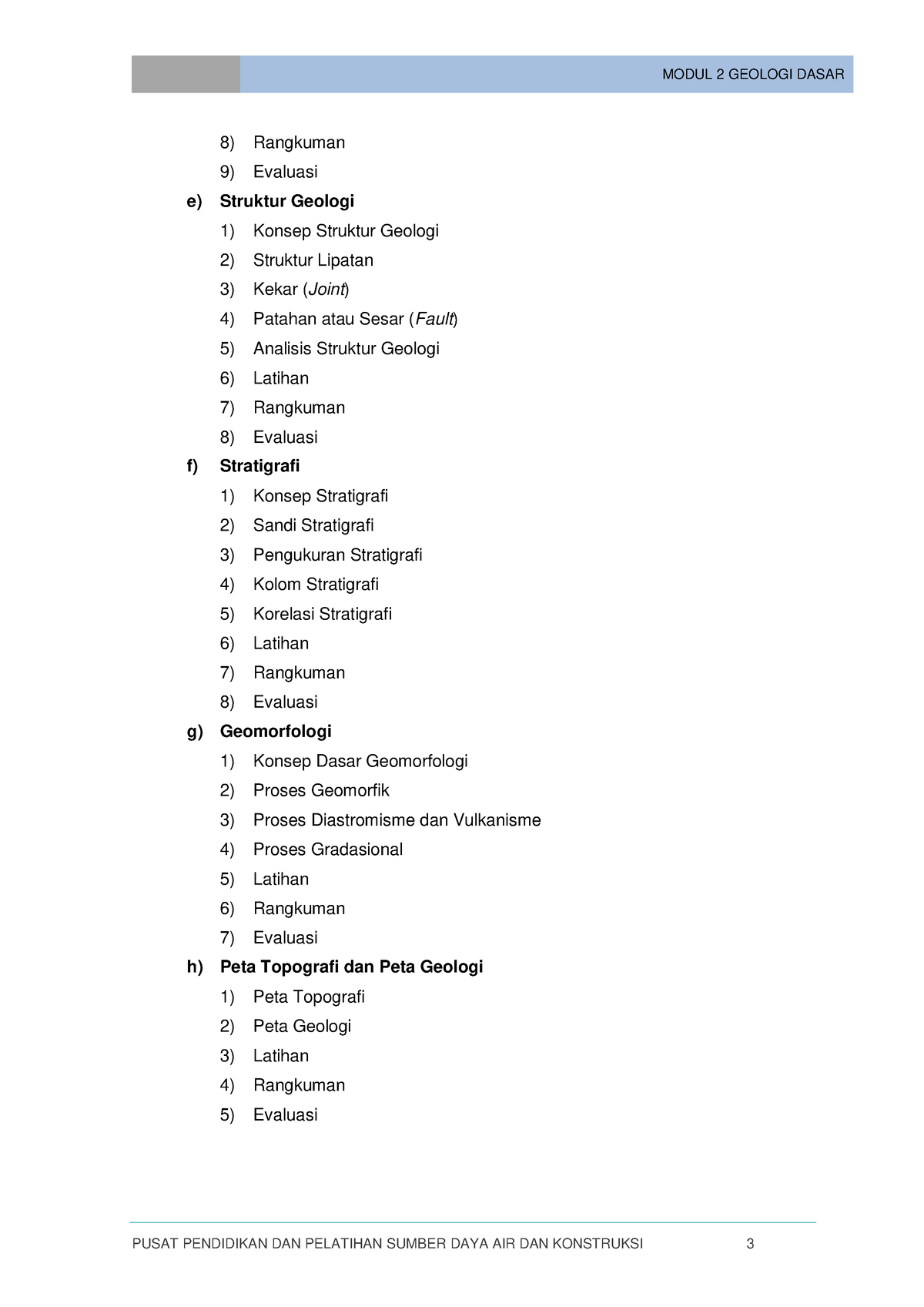 Face0 2 - Geologi - MODUL 2 GEOLOGI DASAR PUSAT PENDIDIKAN DAN ...