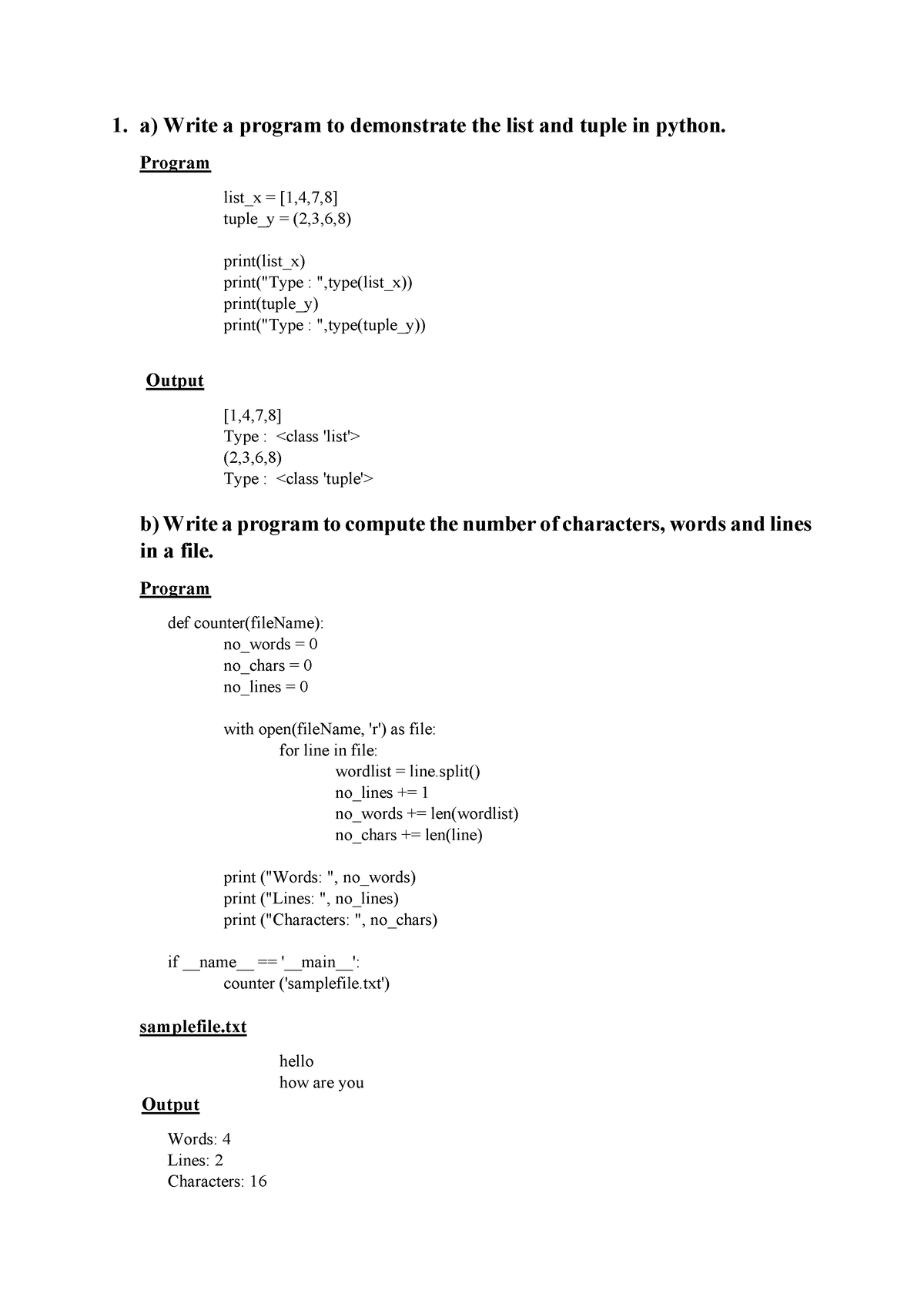 work assignment python