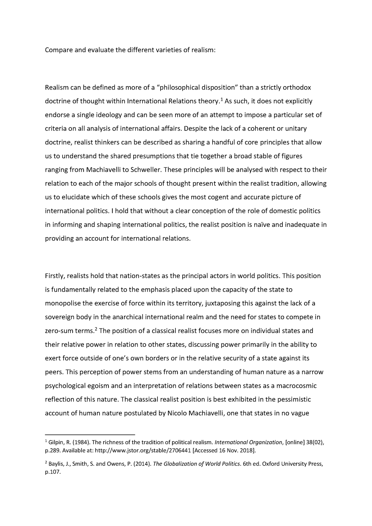 Essay - Full 1st grade coursework exemplar for this module. - Warning ...