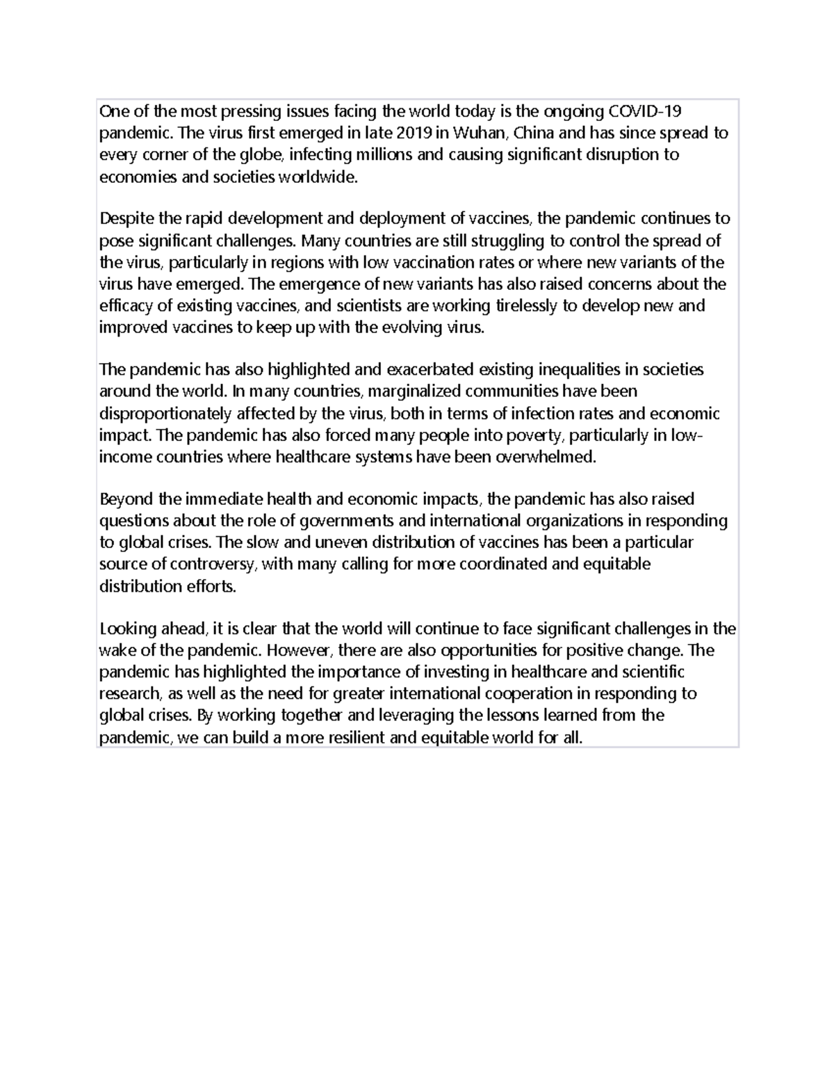 doc2-in-class-assignment-one-of-the-most-pressing-issues-facing-the