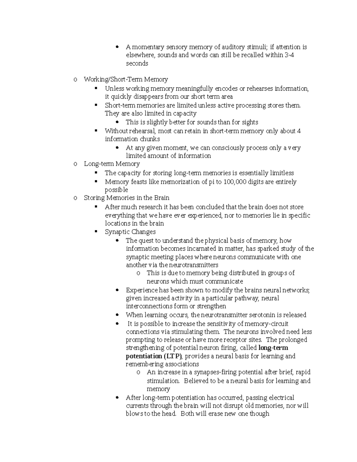 Psy1101 course notes -23 - A momentary sensory memory of auditory ...