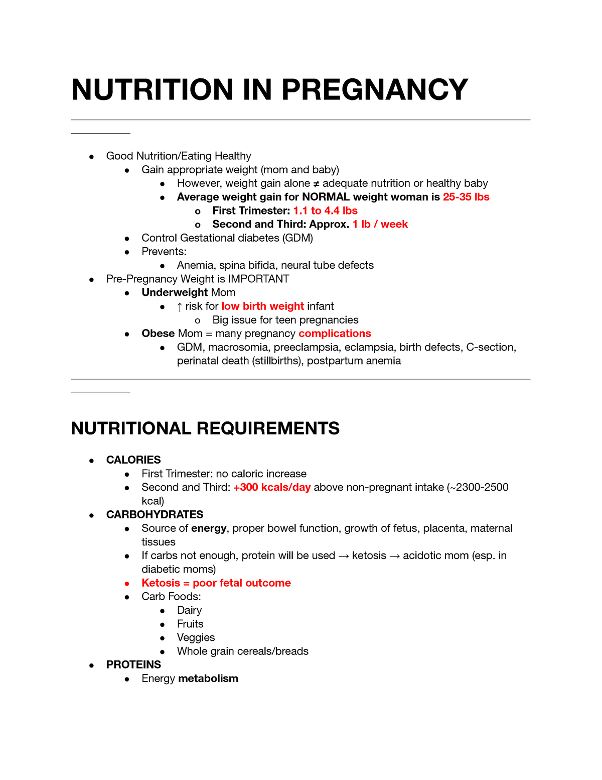 nutrition during pregnancy research paper