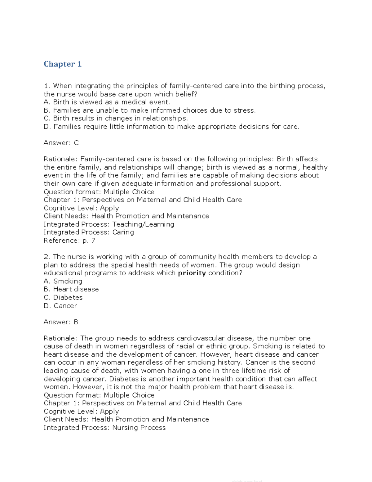 OB Chapter 1 - Practice questions - Chapter 1 When integrating the ...