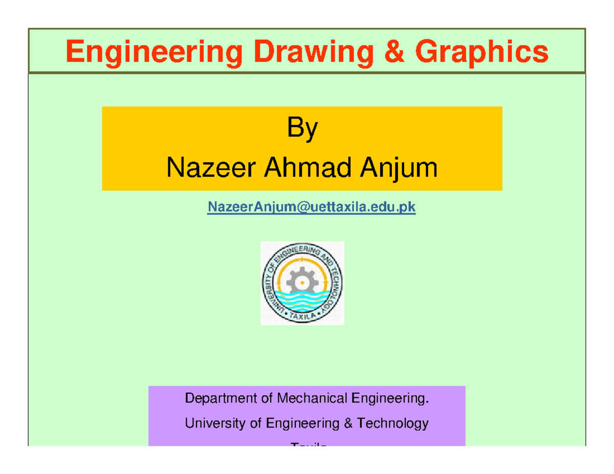 Lecture 5 Dim Uet 1 Lecture Notes On Engineering Drawing First Lecture 5 Dim Uet 1 Lecture Notes On Engineering Drawing First