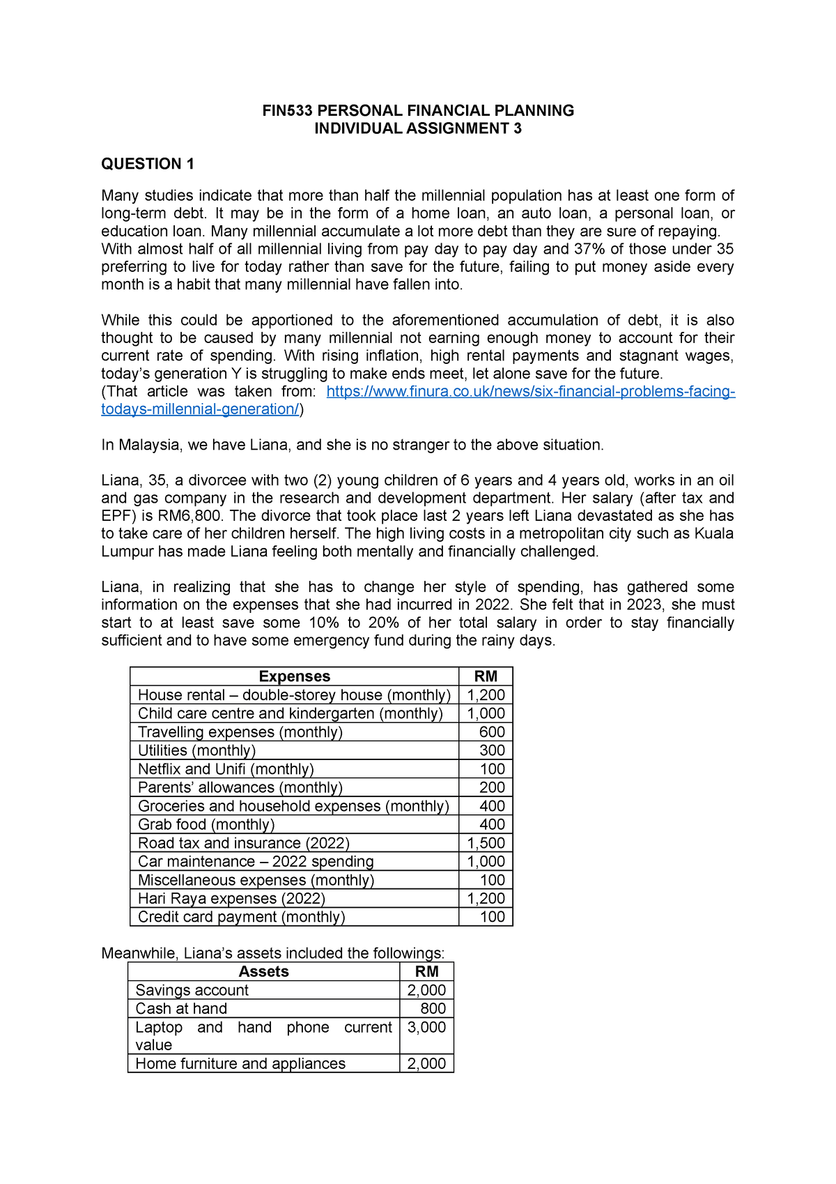 3 07 financial planning graded assignment