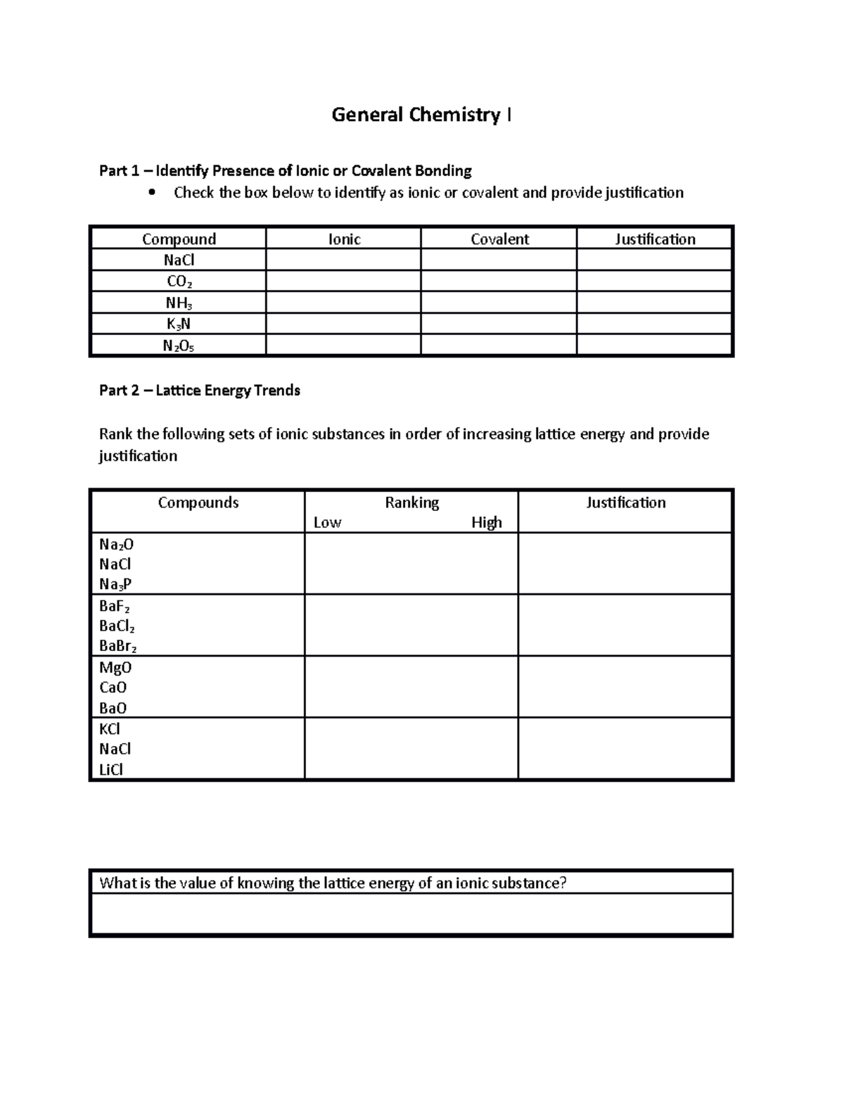 SI Ionic bonding. Covalent bonding. Lattice Energy. Lewis Dot ...