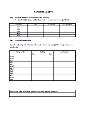 Lab Report 8 - Determining the Mole Ratio of a Chemical Reaction - Lab ...