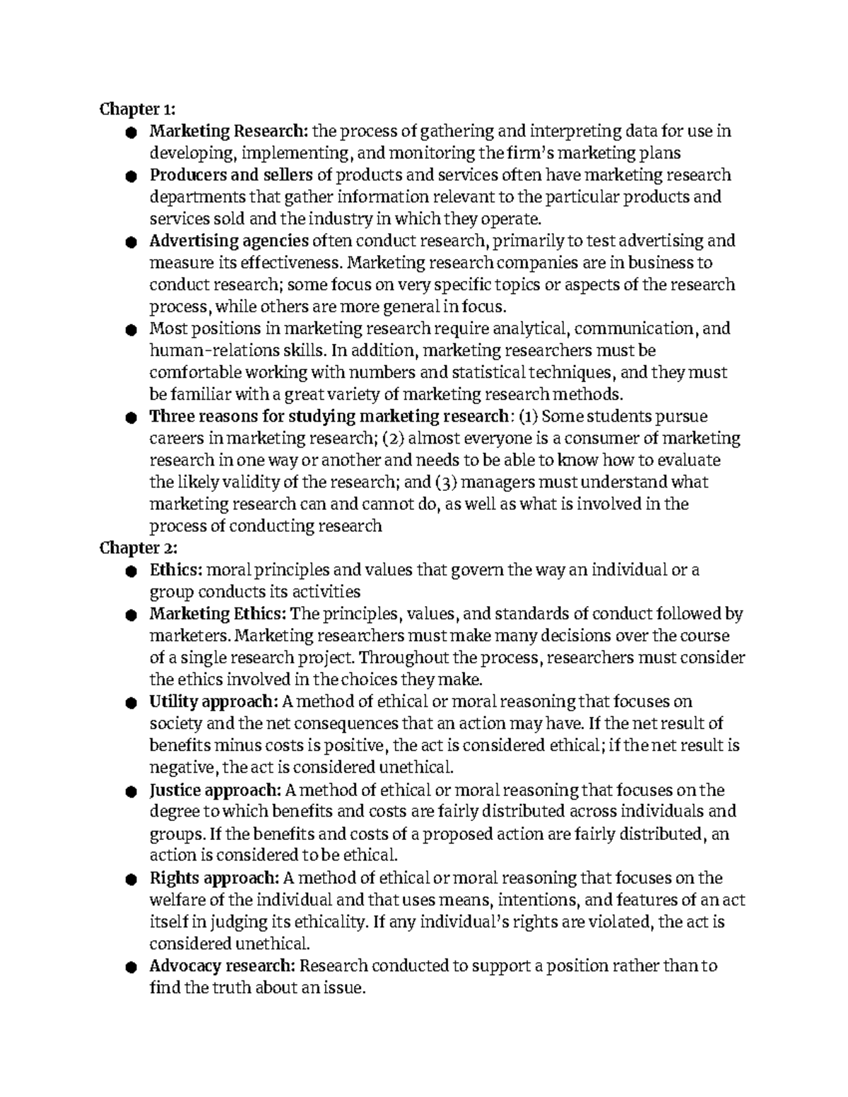 Week 1 chapter 1 2 - Ying Yang - Chapter 1: Marketing Research: the ...